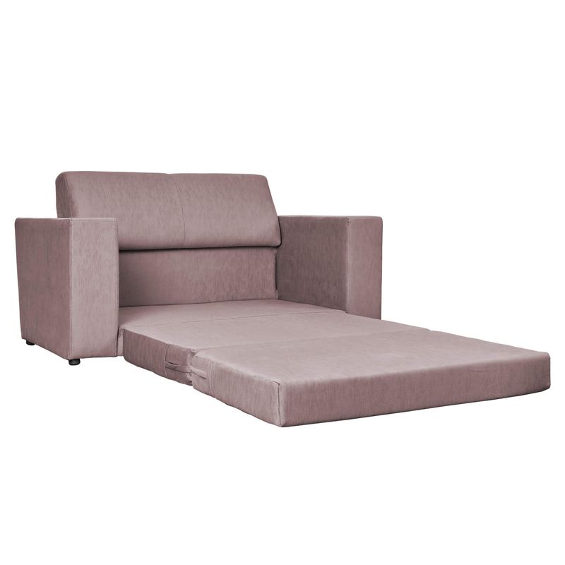 Sofá Cama Barcelona al piso 2 posiciones de uso en espuma de alta densidad.