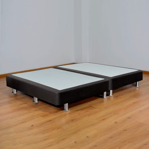 Base Cama Ultra Dividida Tipo Cuero